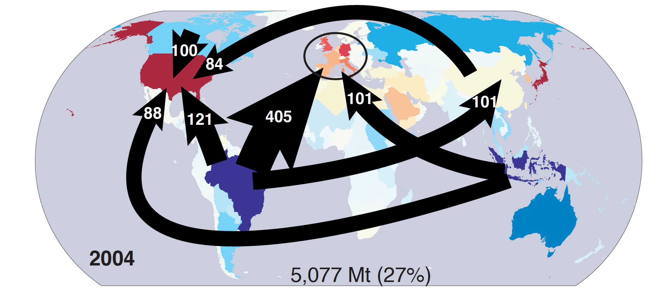 Study reveals landuse emissions embodied in international trade