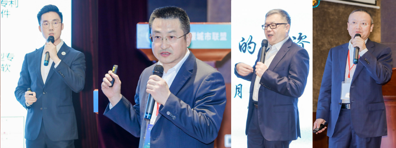 演讲嘉宾(从左到右):谭博海,吕枫,李夏,唐志成